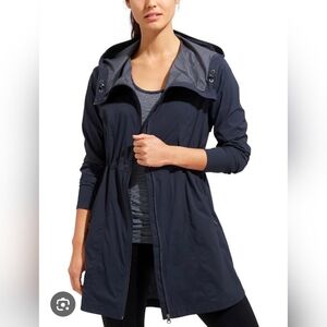 Athleta Overcloud Navy Blue Hooded Jacket Size Small